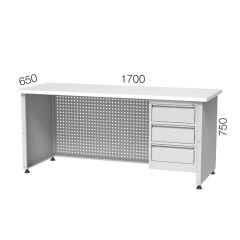 GLS Garaj 3109 Şef Masası 3 Çekmeceli