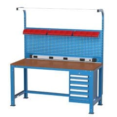 GLS Garaj 3139 Çalışma Tezgahı Askı Panolu ve Aydınlatmalı