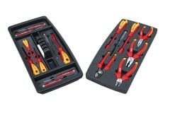 İzeltaş 8440 00 1023 Elektrikçi Plastik Takım Çantası Dolu