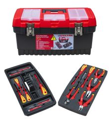 İzeltaş 8440 00 1023 Elektrikçi Plastik Takım Çantası Dolu