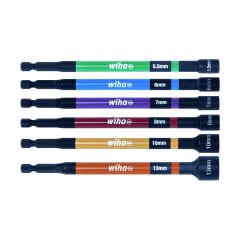 Wiha 47035 Manyetik Somun Tutucu Seti 1/4'' Renkli 6 Parça