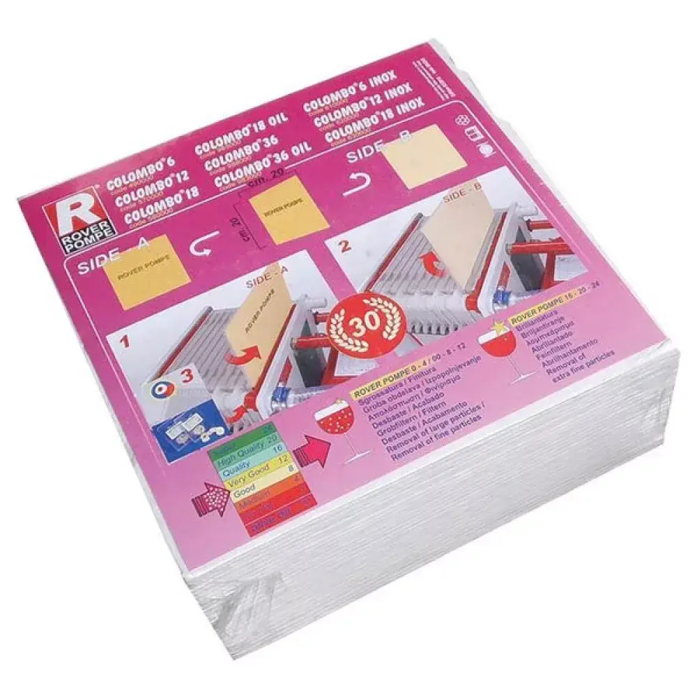 Rover Pompe Sıvı Gıda Filtre Plakası 0,9 Mikron