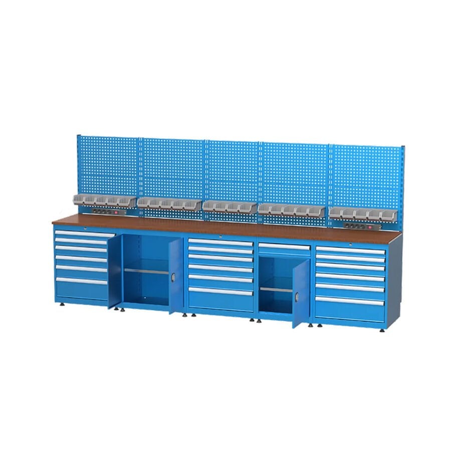 GLS Garaj 3507 Çalışma Tezgahı Askı Panolu Avadanlık Kutulu