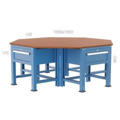 GLS Garaj 3835 4 Çekmeceli Sekizgen Çalışma Tezgahı