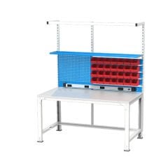 GLS Garaj 3656 Elektronikçi Çalışma Masası Raflı Avadanlık Kutulu