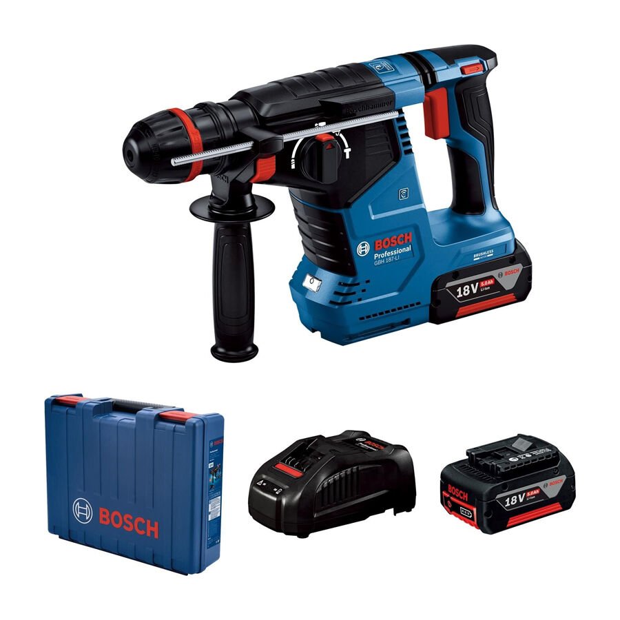 Bosch GBH 187-LI Akülü Kırıcı Delici ONE Chuck 18 Volt 5 Ah
