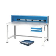 GLS Garaj 3663 Elektronikçi Çalışma Masası ESD Levhalı Çekmeceli