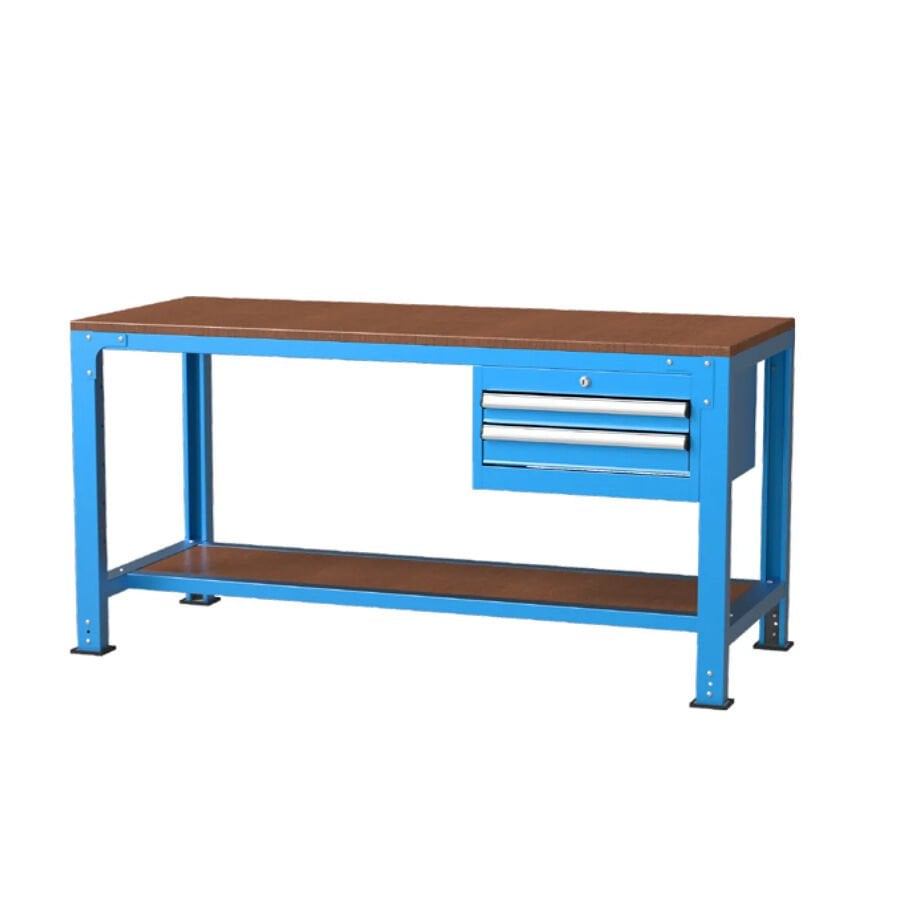 GLS Garaj 3704 Çalışma Tezgahı 2 Çekmeceli Raflı