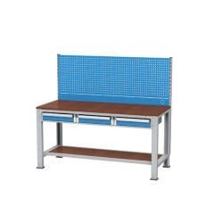 GLS Garaj 3760 Çalışma Tezgahı Askı Panolu 3 Çekmeceli