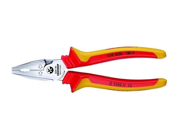 Gedore 8250-180 H VDE Kombine Pense Koruyucu İzoleli 180 mm