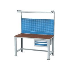 GLS Garaj 3788 Çalışma Tezgahı Askı Panolu Işıklı 2 Çekmeceli