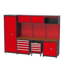 GLS Garaj 8945 Çalışma Tezgahı Malzeme Dolaplı Takım Arabalı