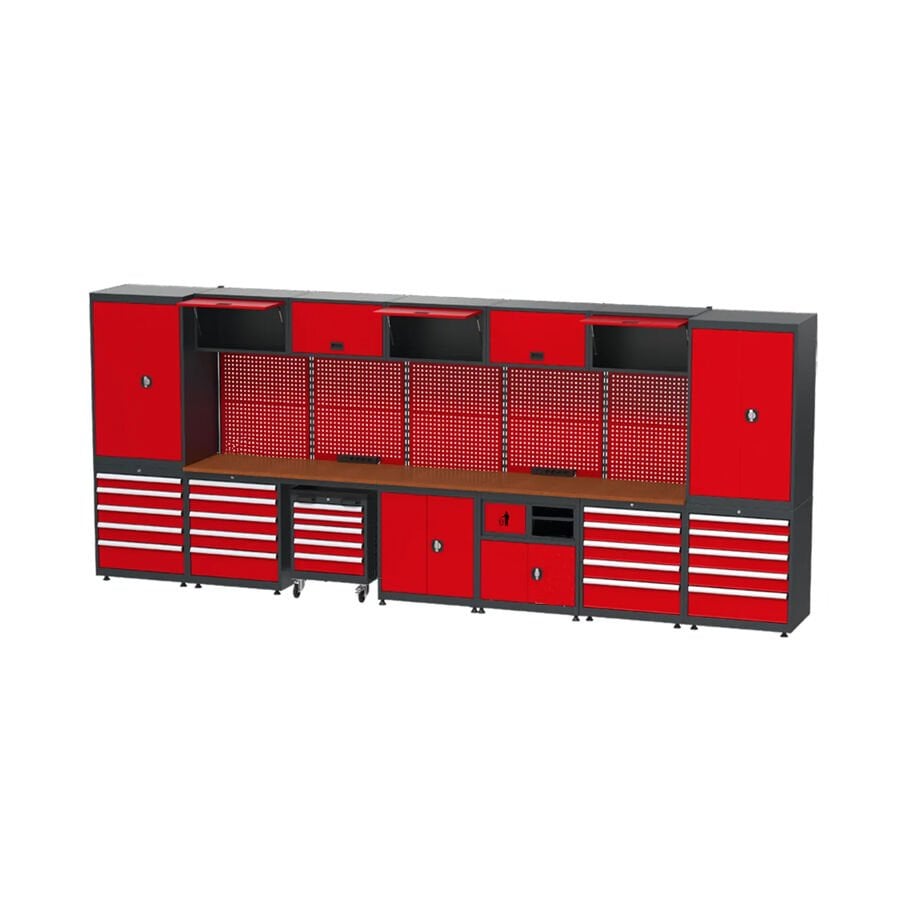 GLS Garaj 8980 Çalışma Tezgahı Malzeme Dolaplı Takım Arabalı