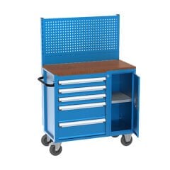 GLS Garaj 8536 Takım Arabası Askı Panolu Yarım Kapılı Çekmeceli