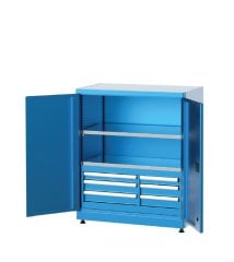 GLS Garaj 6316 Endüstriyel Dolap 6 Çekmeceli Tek Raflı