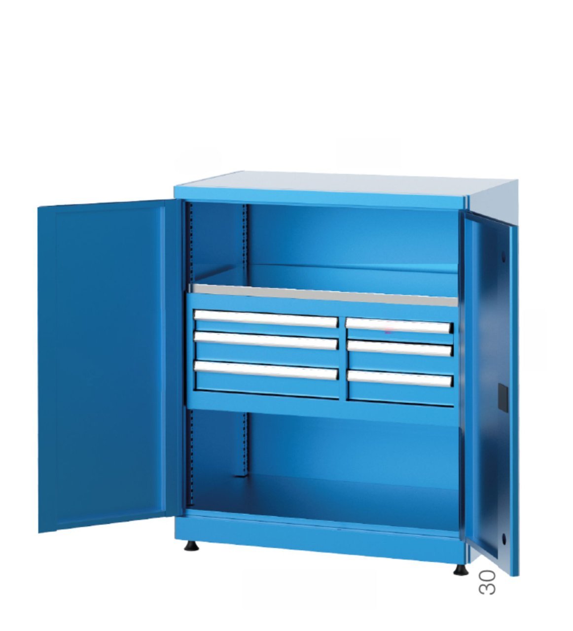 GLS Garaj 6321 Endüstriyel Dolap 6 Çekmeceli Kapılı