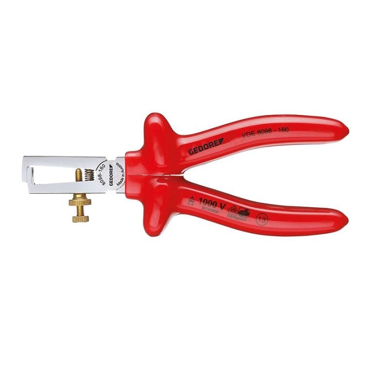 Gedore 8098 VDE Kablo Sıyırma Pensesi 160 mm