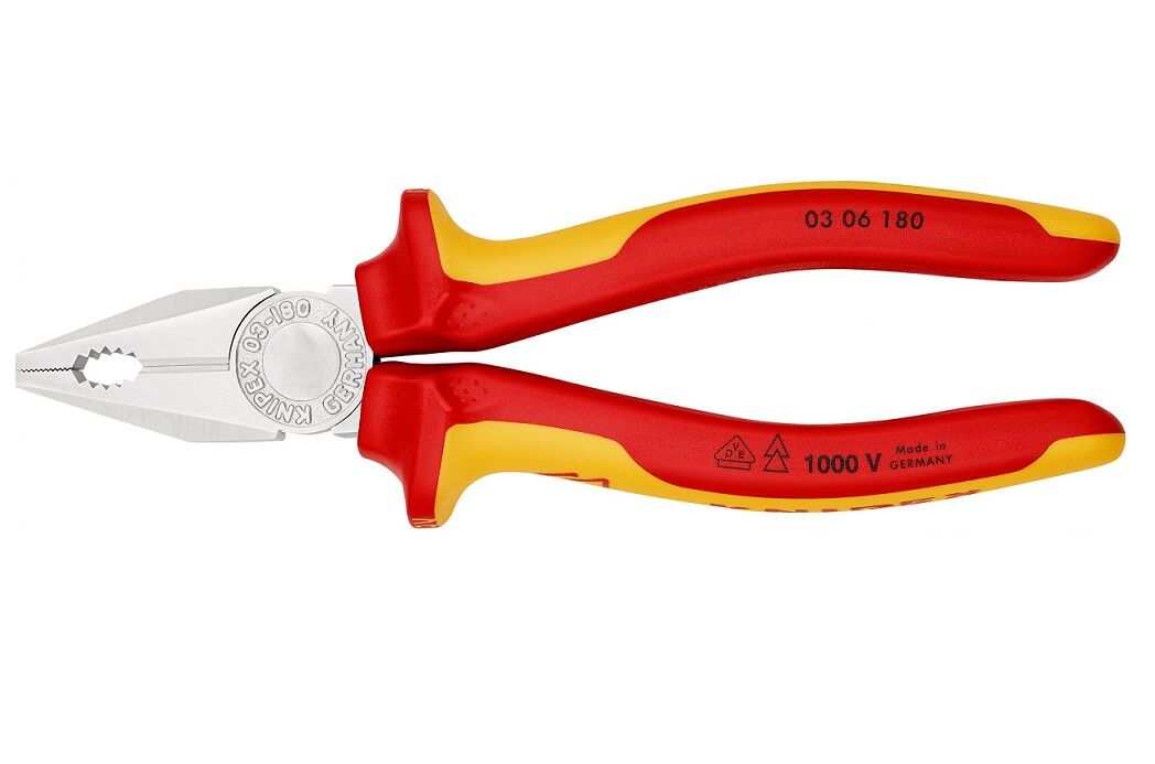 ひげ Knipex 0306180 VDE Kombine Pense 180 mm - Hırdavatalalım
