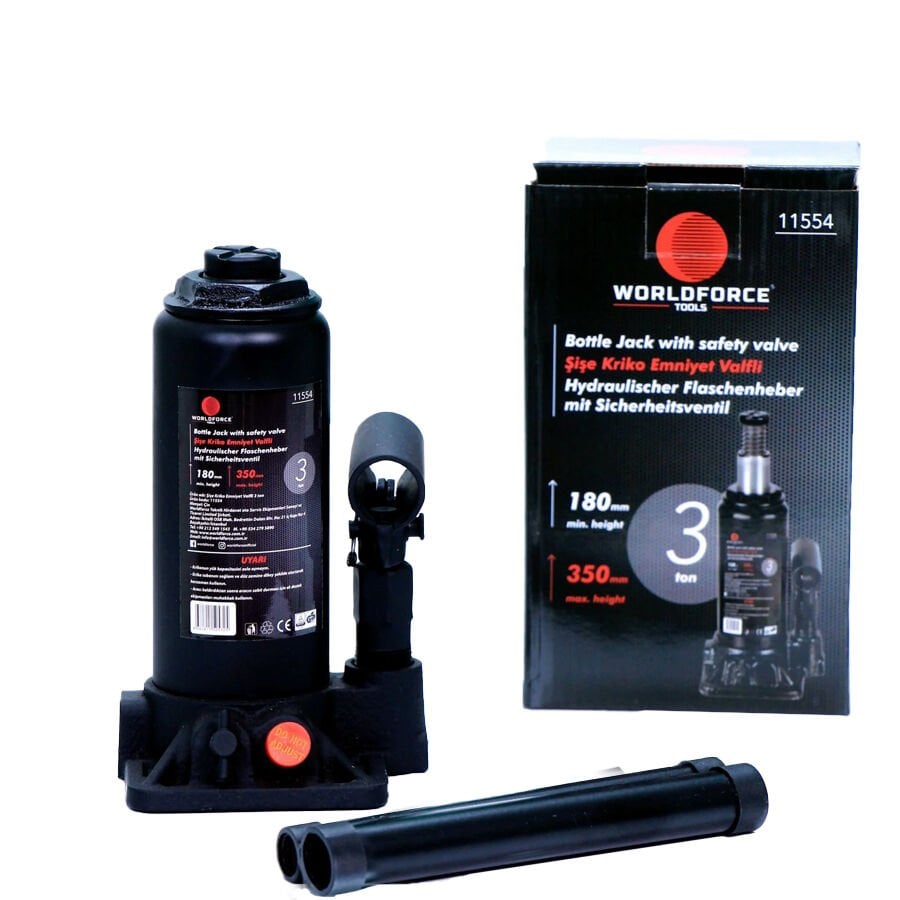 Worldforce 11554 Hidrolik Şişe Kriko 3 Ton