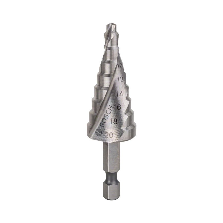 Bosch HSS 9 Kademeli Matkap Delme Ucu Altıgen Şaftlı 4-20 mm