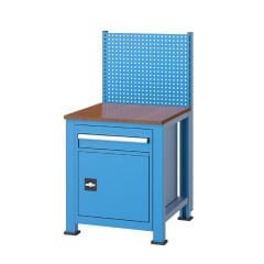 GLS Garaj 3390 Çalışma Tezgahı Askı Panolu Tek Çekmeceli Dolaplı Küçük Tip