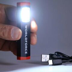 Worldforce 11543 Şarjlı Mini El Lambası COB Ledli 300 Lümen