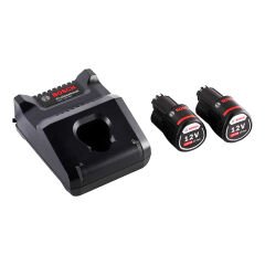 Bosch GAL 12V-40 Şarj Cihazı + 2 X GBA 12V 2.0Ah Yedek Akü-Yedek Batarya