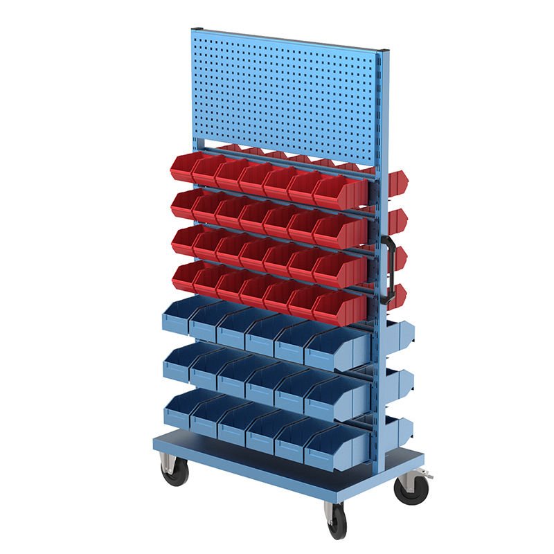 GLS Garaj 4525 Askı Panolu Tekerlekli Çift Yönlü Avadanlık Standı