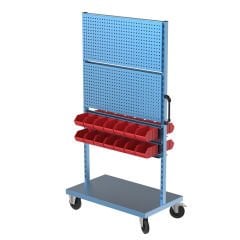 GLS Garaj 4520 Çift Yönlü Askı Panolu Avadanlık Kutulu Tekerlekli Stand