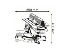 Bosch GTM 12 JL Profesyonel Üstten Tablalı Gönye Kesme Makinesi