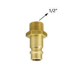 Lüdecke ES12NA Stoper Kaplin Hava Hortum Erkek Uç 1/2''