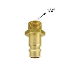 Lüdecke ES12NA Stoper Kaplin Hava Hortum Erkek Uç 1/2''