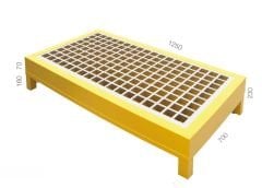 GLS Garaj 7485 Izgaralı Kimyasal Varil Paleti