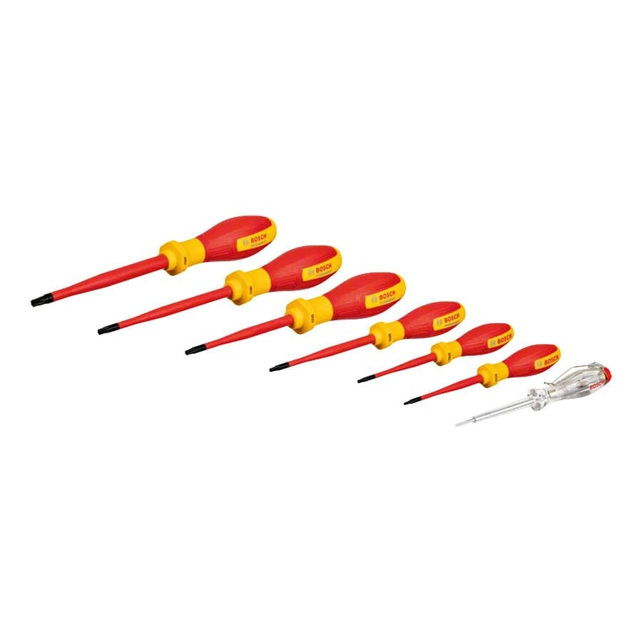 Bosch 1600A02NF8 VDE Torx Tornavida Seti TX 7 Parça