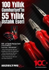 İzeltaş 13000 00 5511 Pense Seti Opak Seri 100. Yıl 3 Parça
