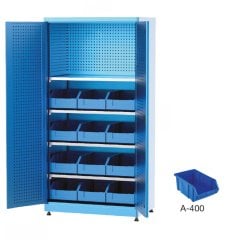 GLS Garaj 6920 Endüstriyel Dolap Askı Panolu 12 Kasalı Dolap