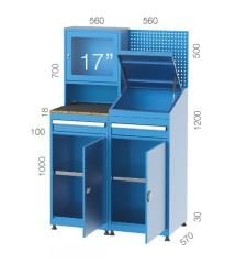 GLS Garaj 7445 Bilgisayar Çalışma İstasyonu 2 Çekmeceli