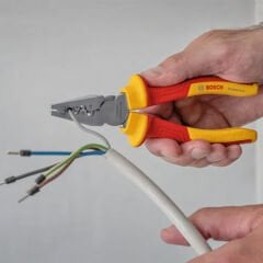 Bosch 1600A02NE6 VDE Yüksük Sıkma Pensesi 180 mm