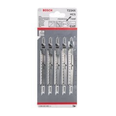 Bosch T 234 X Progressor Dekupaj Testere Bıçağı Ahşap İçin 5'li