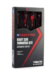 İzeltaş 4100 00 8107 Tornavida Seti Kraft Seri 7 Parça