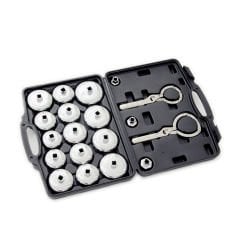 Worldforce 11051 Tas Tipi Yağ Filtre Sökme Anahtar Seti 19 Parça