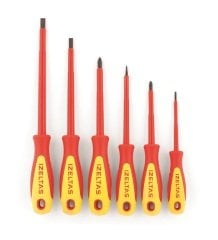 İzeltaş 4140 00 9106 İzoleli Elektrikçi Tornavida Seti 1000 Volt 6 Parça