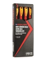 İzeltaş 4773 00 8108 İzoleli Lokma Uçlu Tornavida Seti 1000 Volt 8 Parça