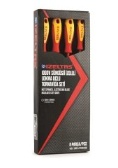 İzeltaş 4773 00 8108 İzoleli Lokma Uçlu Tornavida Seti 1000 Volt 8 Parça