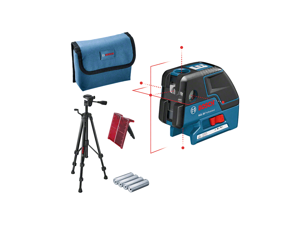Bosch GCL 25 + BT 150 Çapraz Çizgi ve Noktasal Hizalama Lazeri