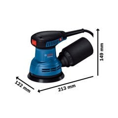 Bosch GEX 125 Eksantrik Zımpara Makinesi 250 Watt 125 mm
