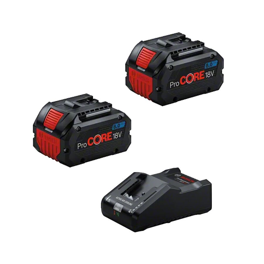 Bosch GAL 18V-160 Şarj Cihazı + 2 X ProCORE 18V 8.0Ah Yedek Akü-Yedek Batarya