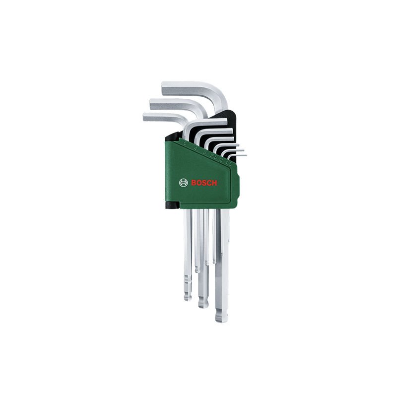 Bosch 1600A02BX9 Alyan Anahtar Takımı Hex 9 Parça