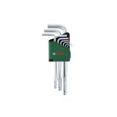 Bosch 1600A02BX9 Alyan Anahtar Takımı Hex 9 Parça