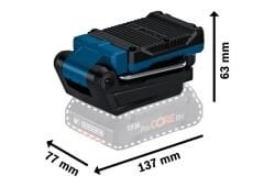 Bosch GLI 18V-800 Akülü Projektör 800 Lümen